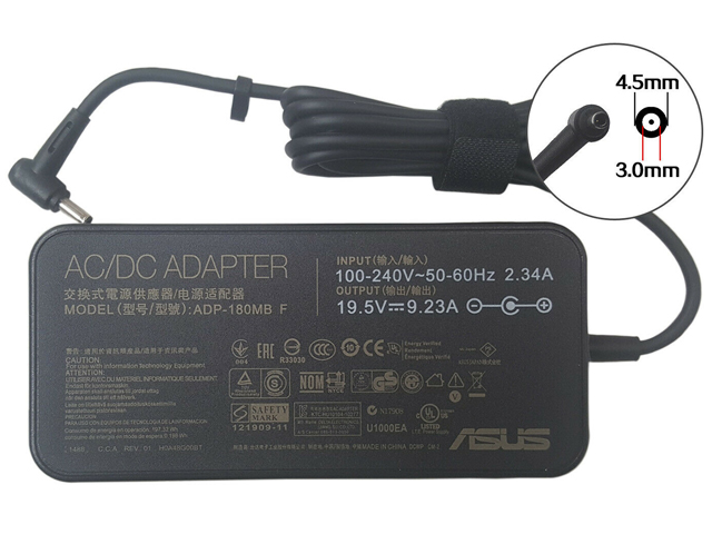 Asus 19.5V 9.23A 180W Tip:4.5*3.0mm Power Supply Adapter Charger