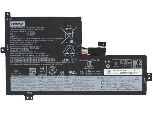 Lenovo L20C3PG0 Laptop Battery