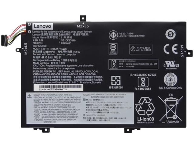 Lenovo 01AV466 Laptop Battery