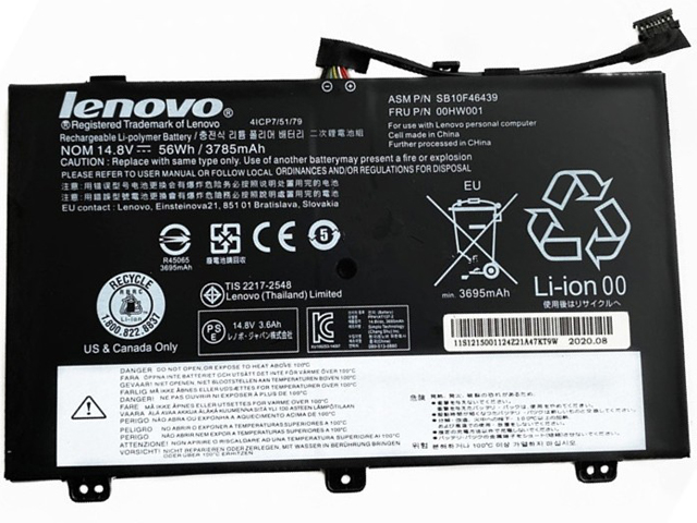 Lenovo 00HW001 Laptop Battery